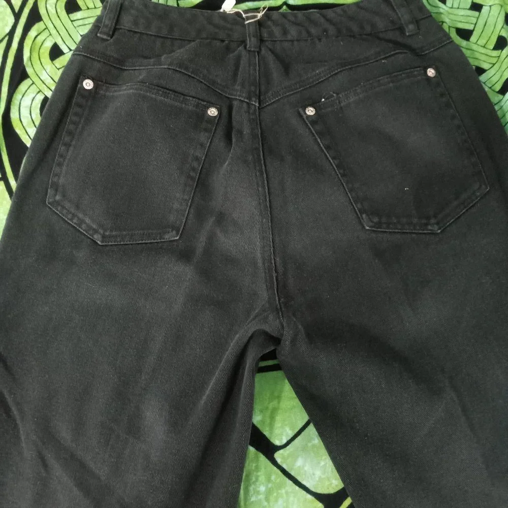 Vintage  DKNY Black Jeans Size 8 - Picture 10 of 12